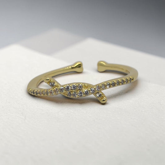 Infinity Sparkle Open Ring