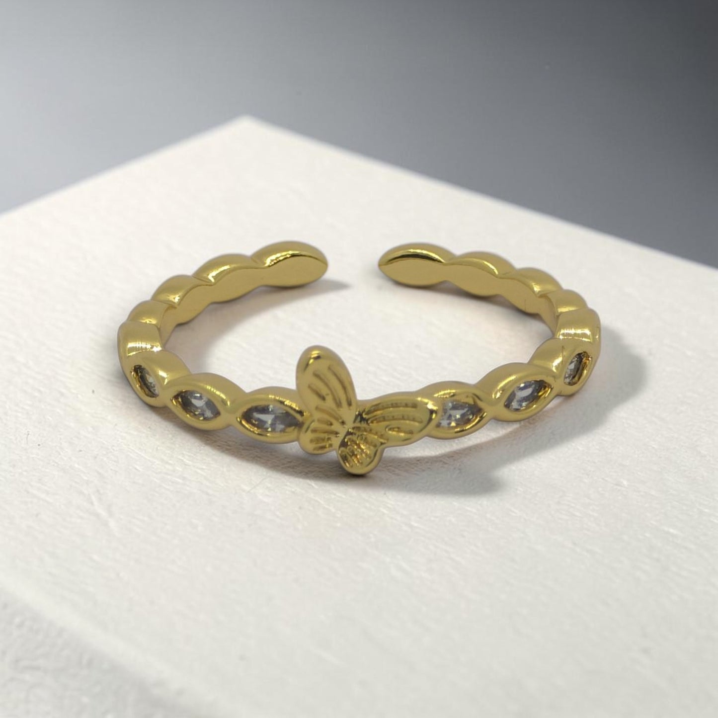Butterfly Grace Open Ring