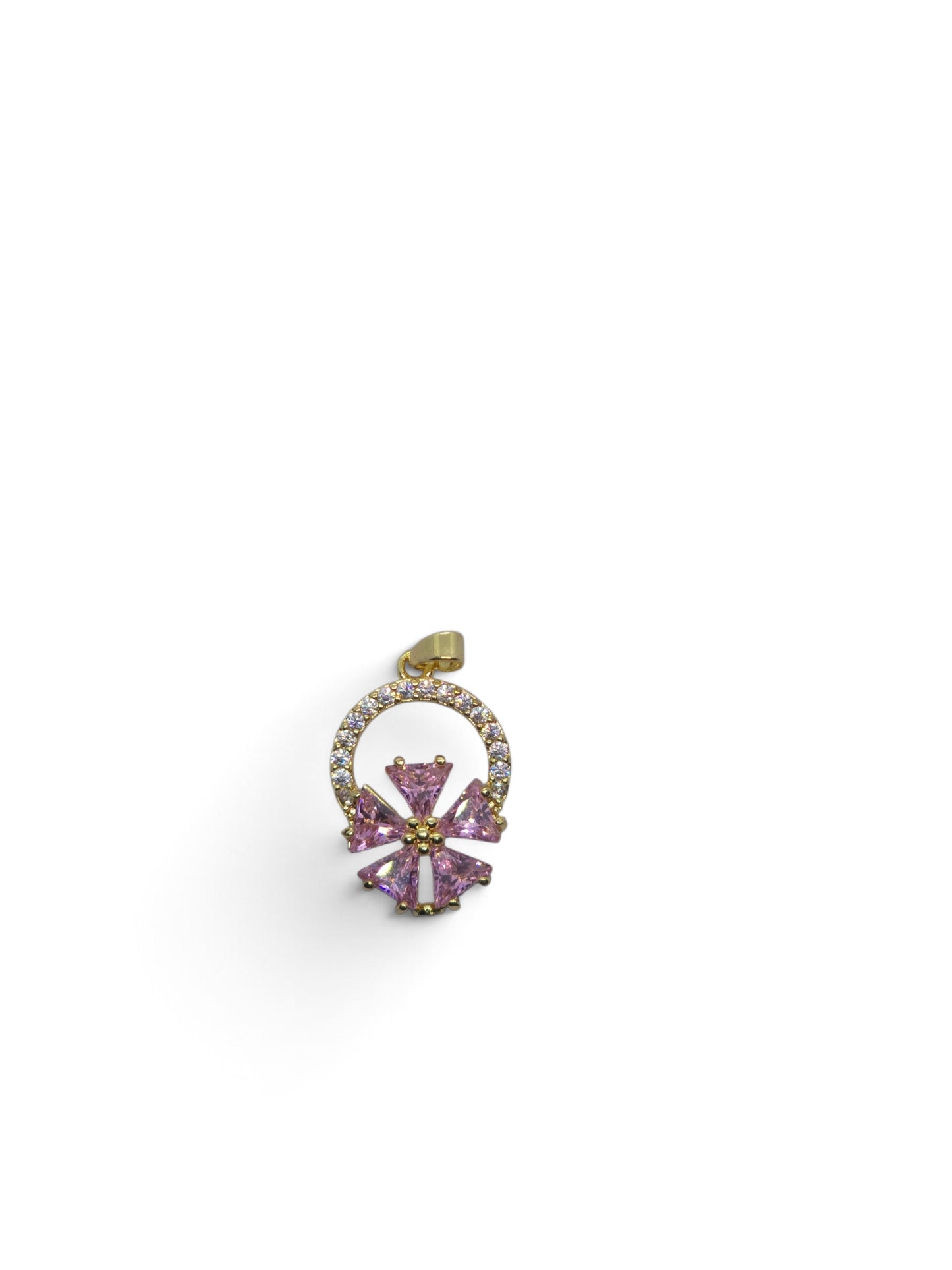 Pink Bloom Halo Pendant