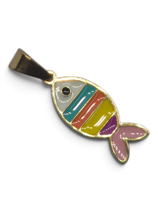 Rainbow Fish Pendant