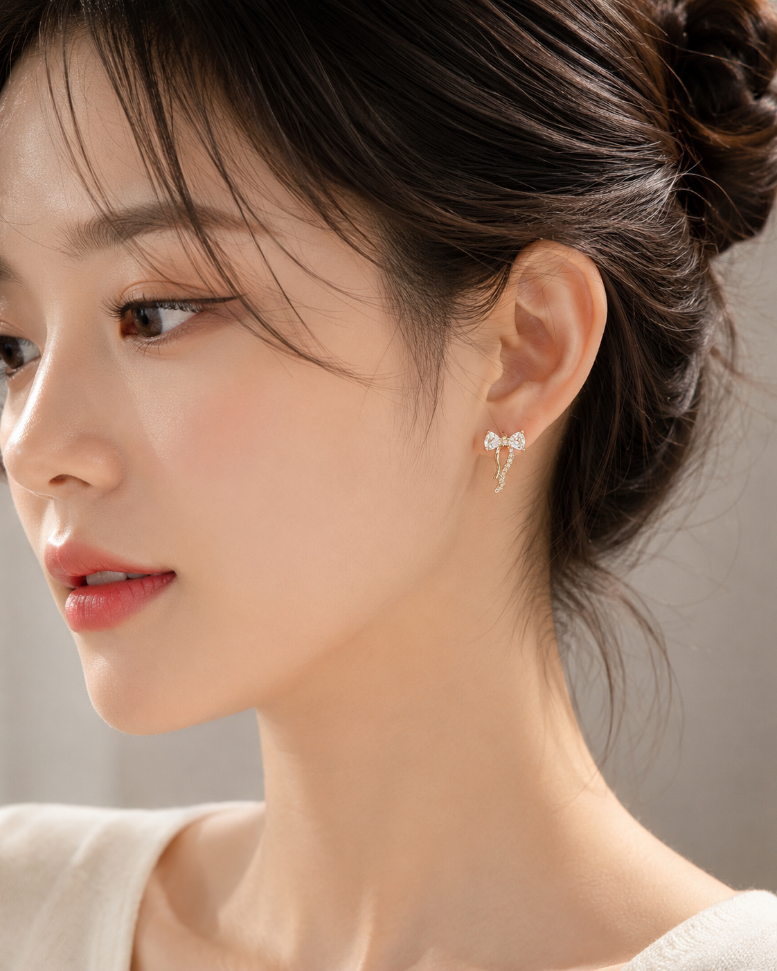Celestia Bow Drop Earrings