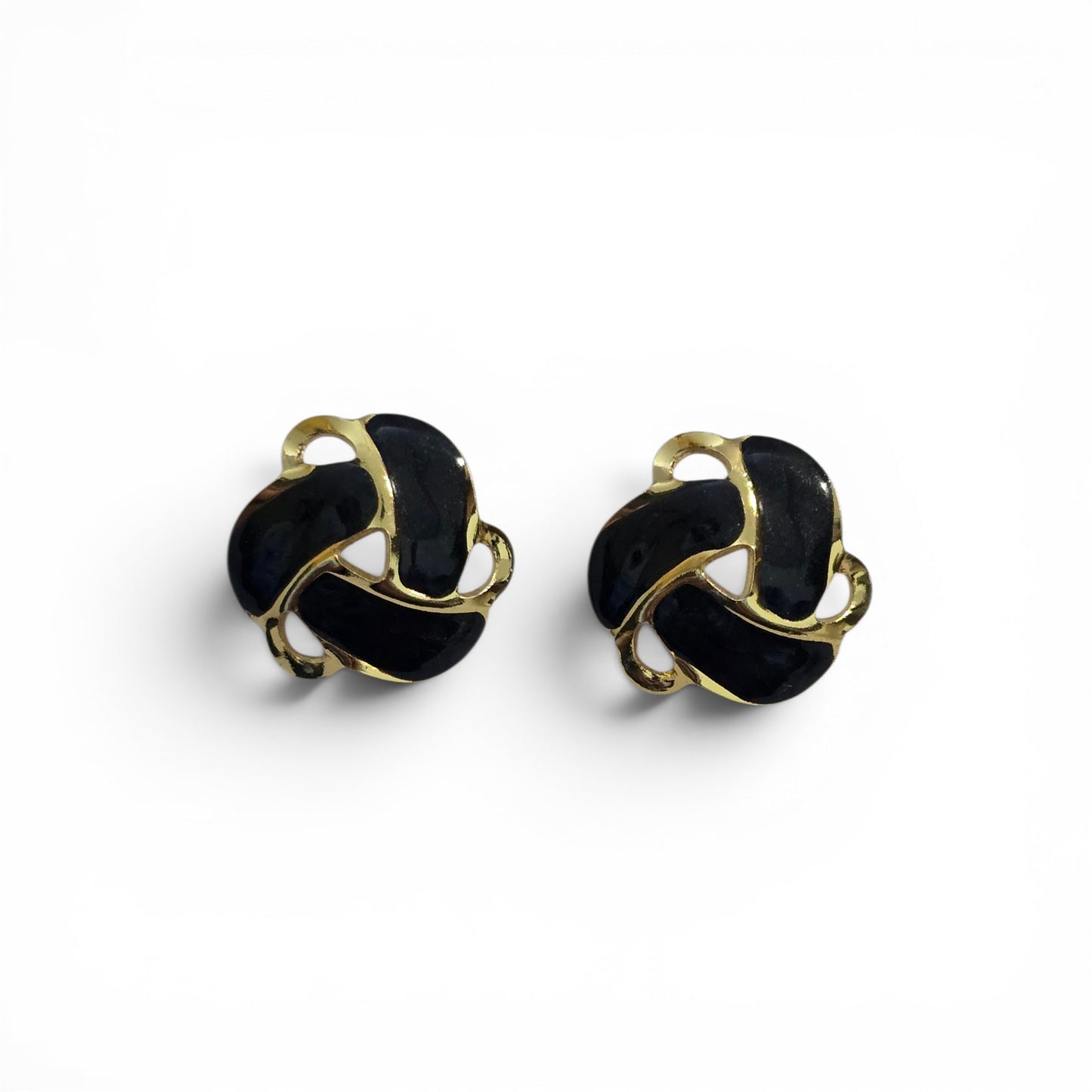 Noir Éclat Luxe Statement Studs