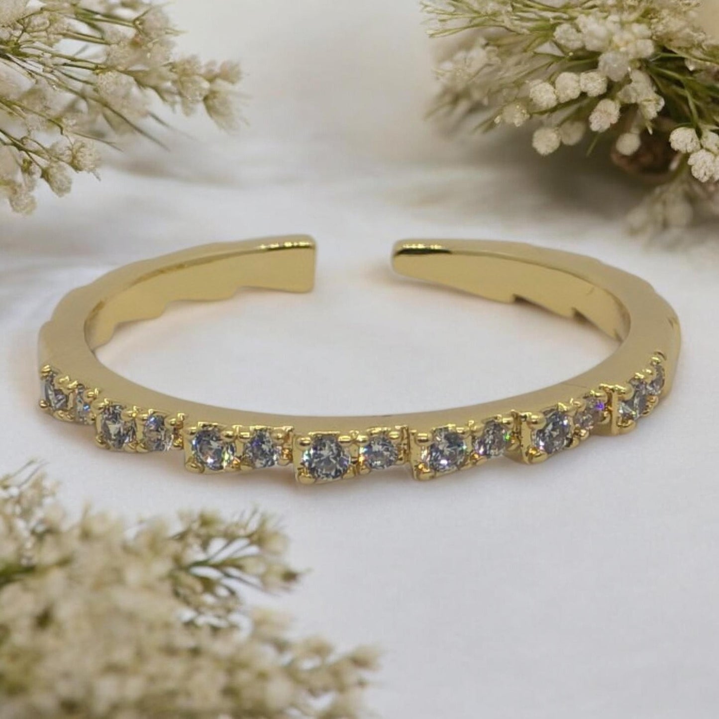 Celeste Crystal Open Ring