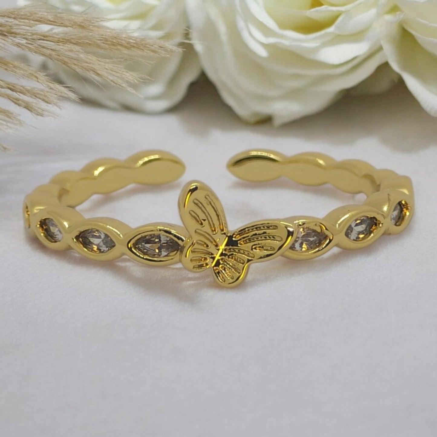 Butterfly Grace Open Ring