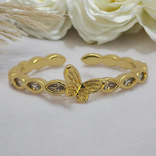Butterfly Grace Open Ring