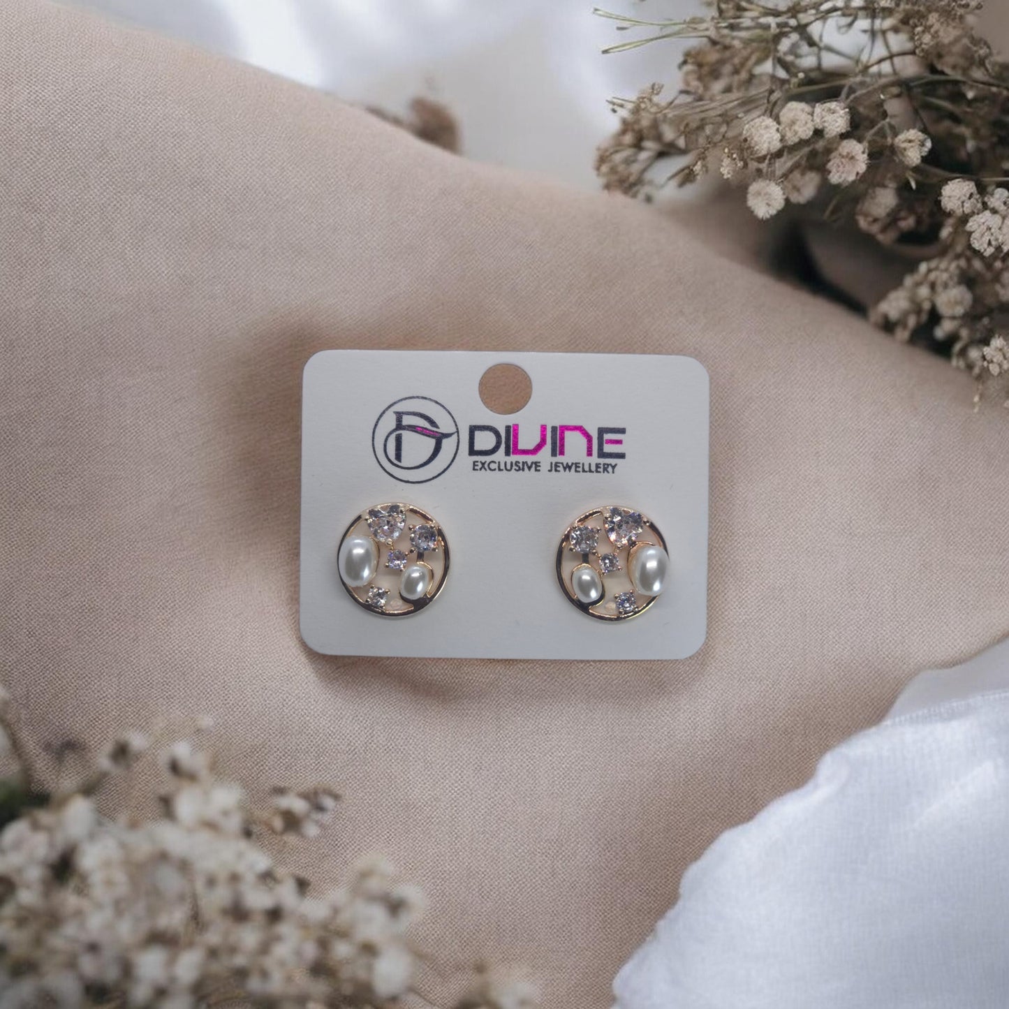 Pearl Constellation Stud Earrings