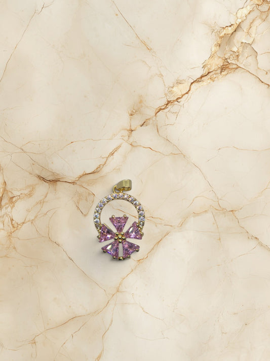 Pink Bloom Halo Pendant