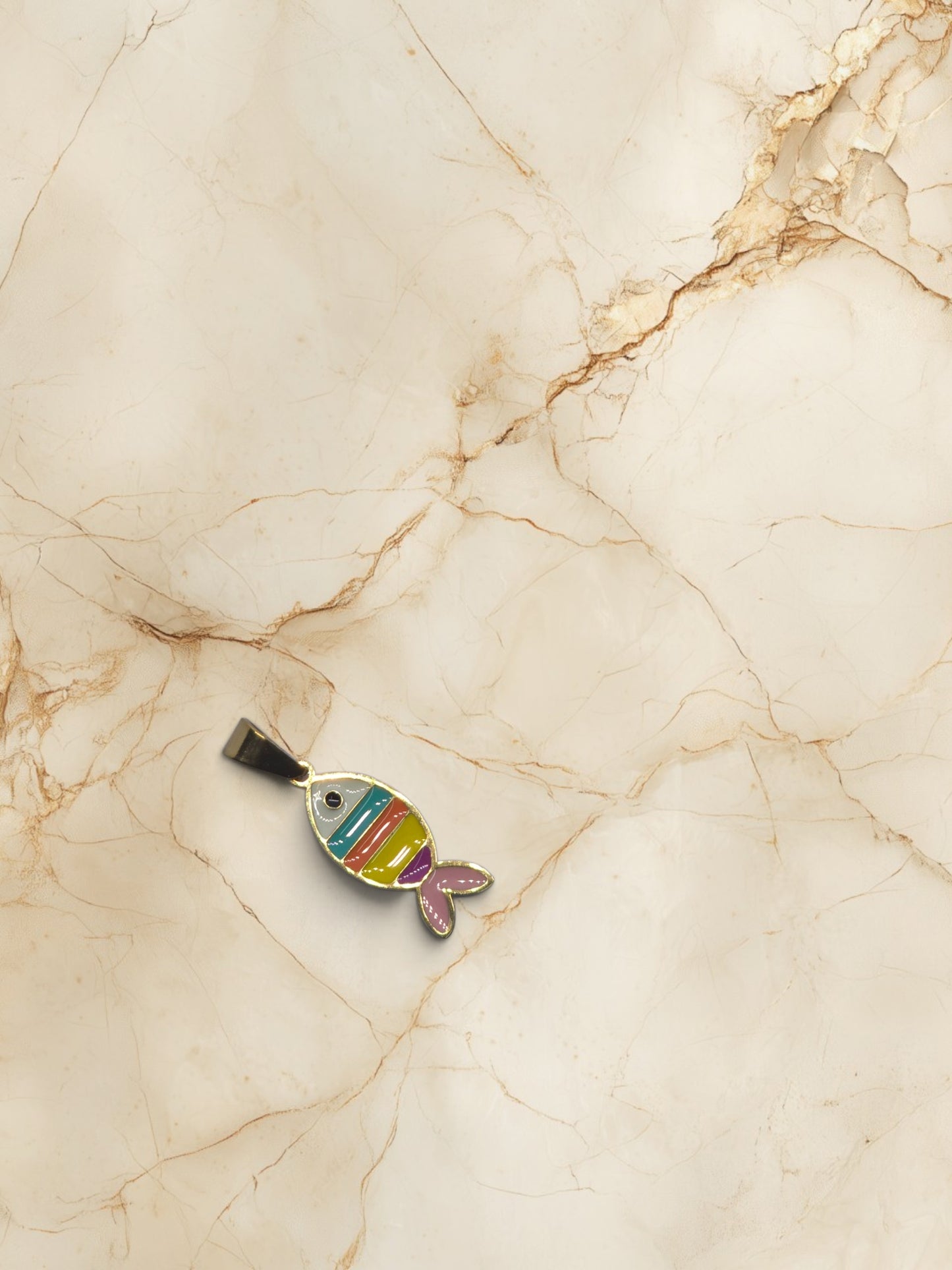 Rainbow Fish Pendant