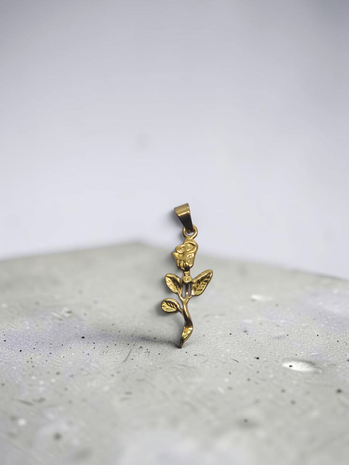 Golden Rose Pendant