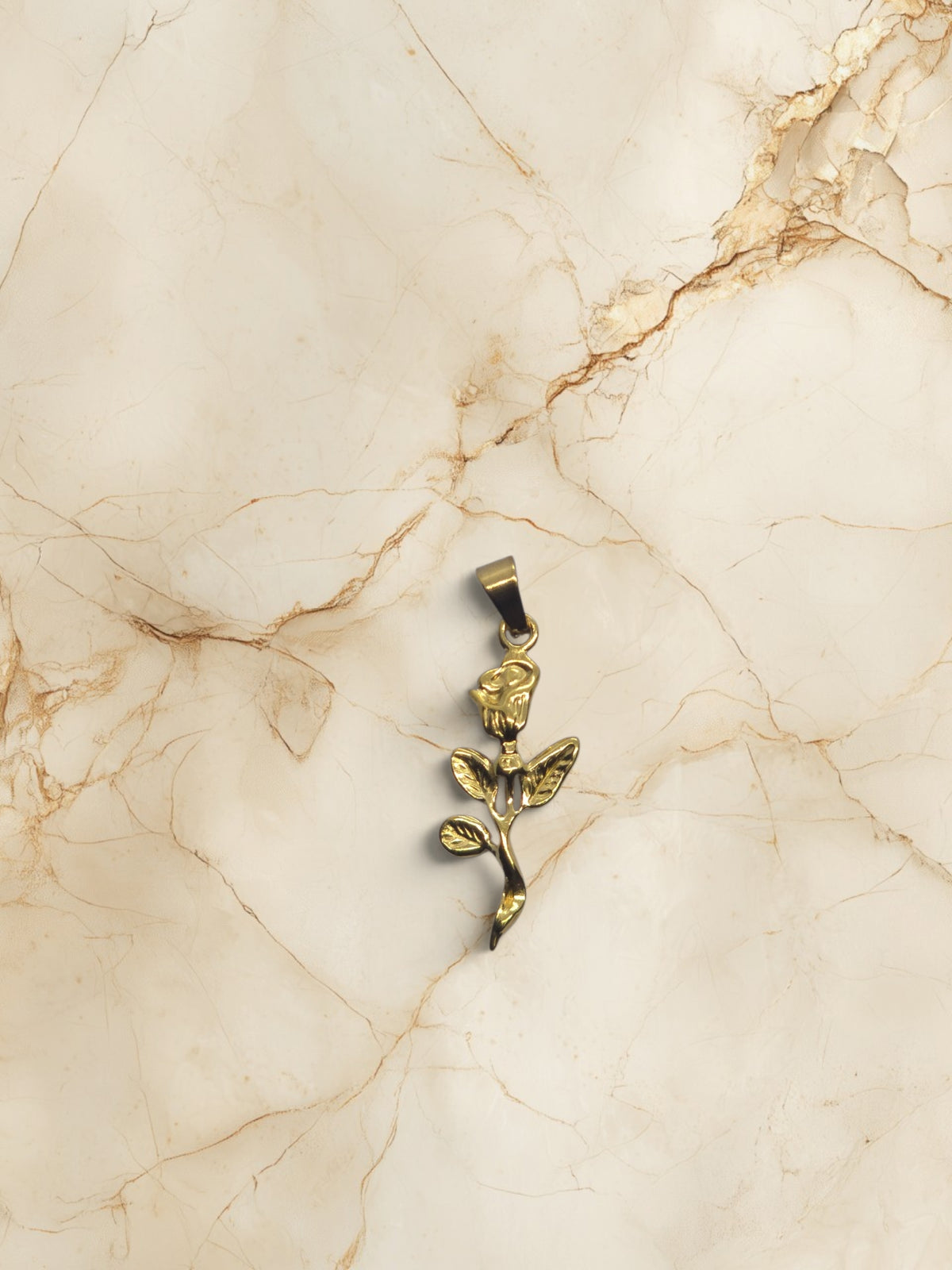 Golden Rose Pendant