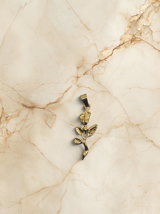 Golden Rose Pendant