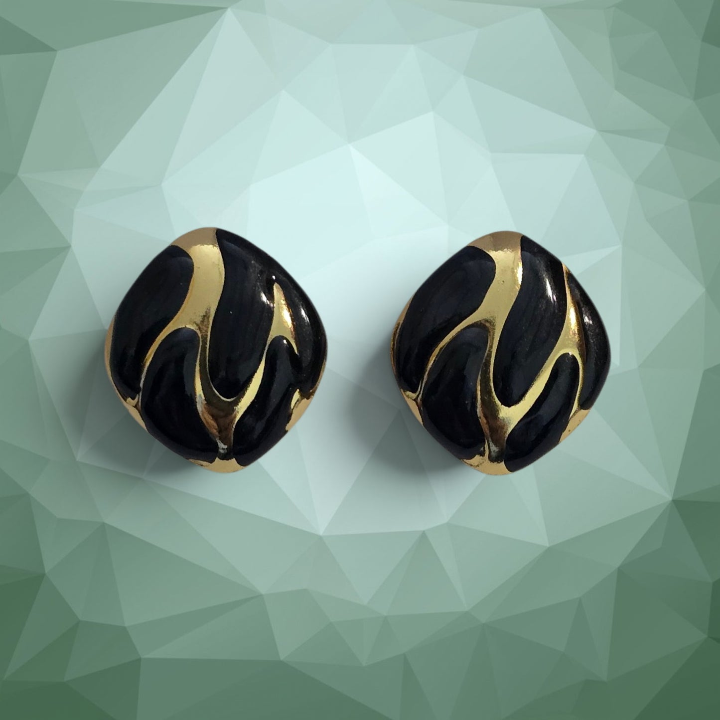 Midnight Wave Luxe Stud Earrings