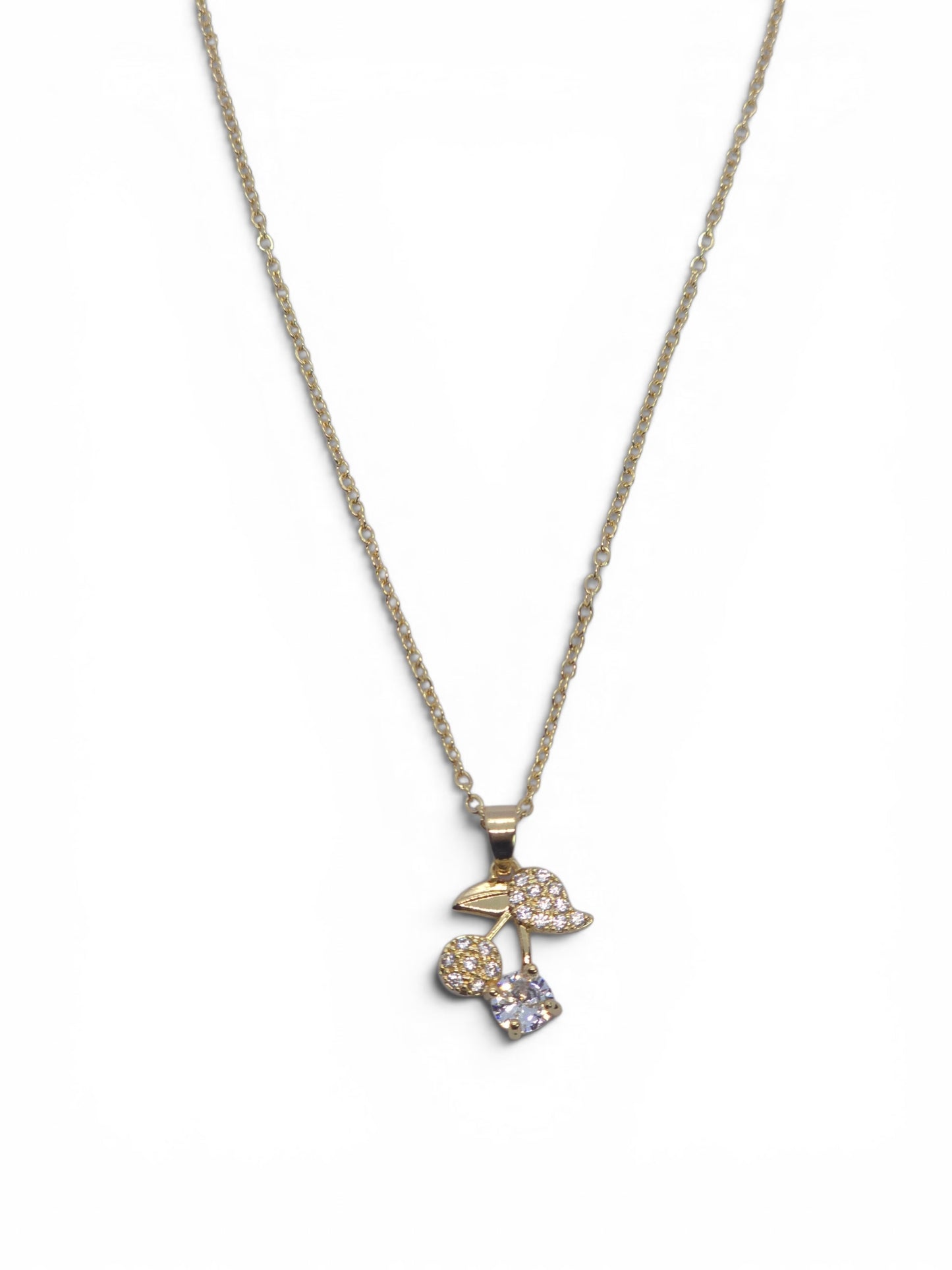 Cherry Spark Crystal Pendant
