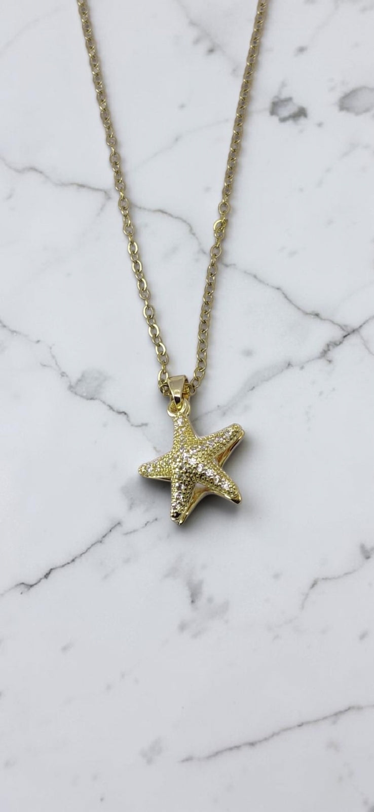 Pearl Star Duo Pendant Necklace