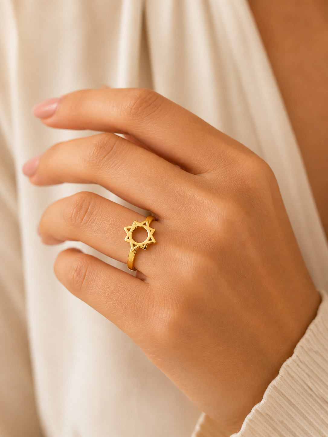 Solara Celestial Star Ring