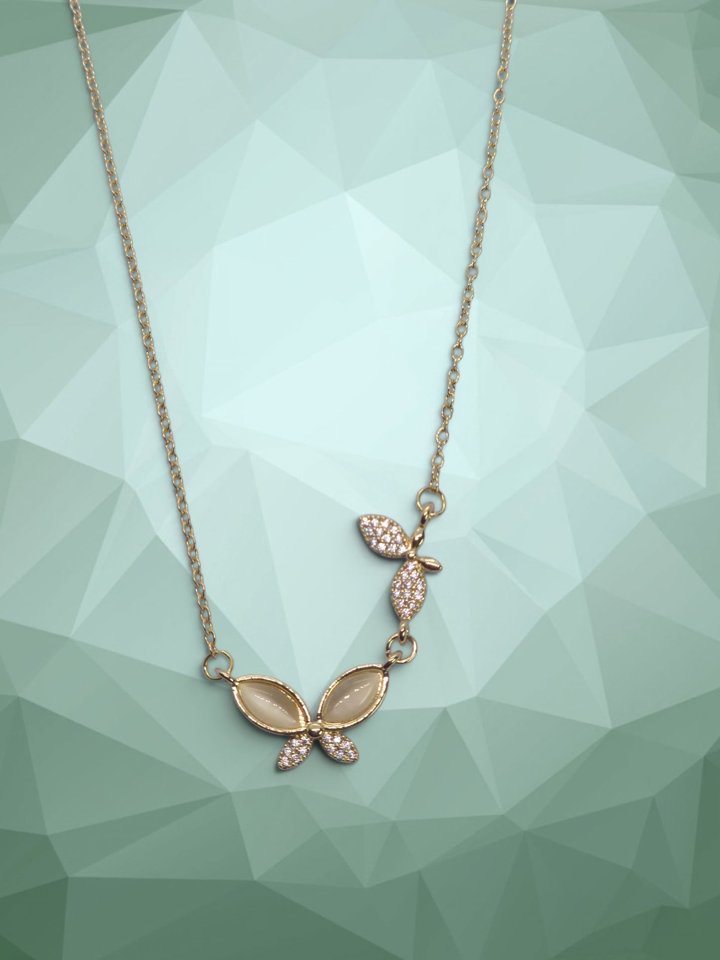 Luna Butterfly Pearl Necklace