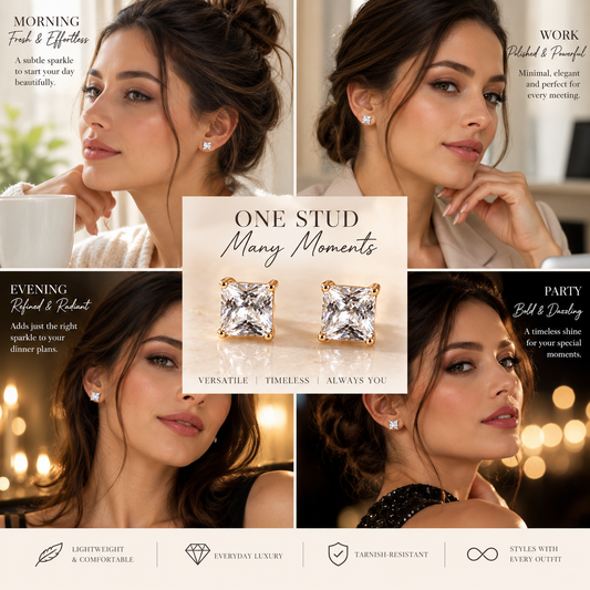 Aurora Crystal Studs