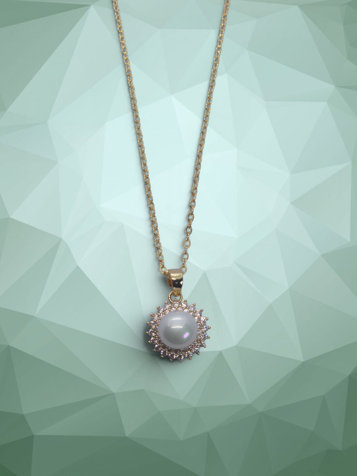 Pearl Radiance Halo Pendant