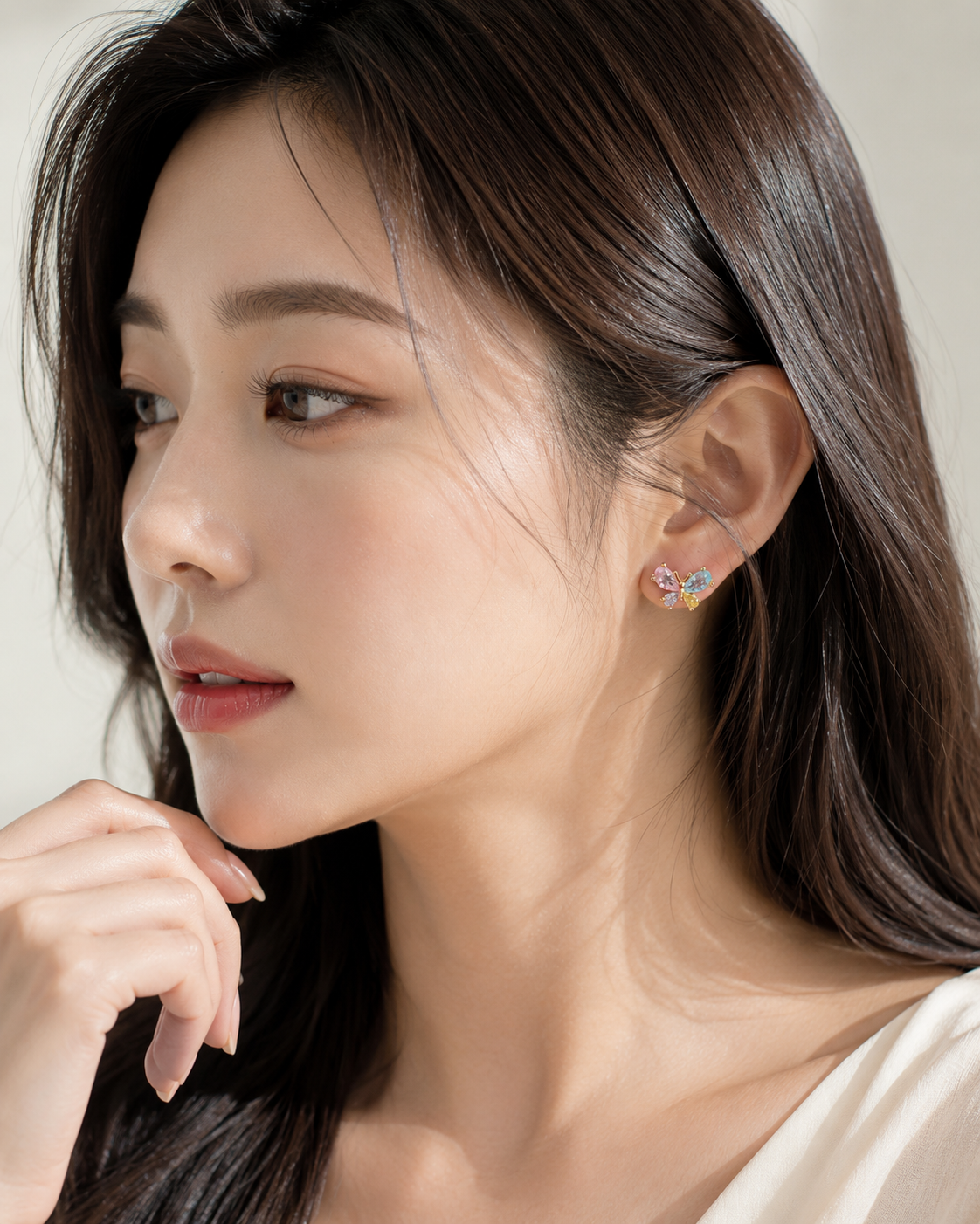 Aurora Butterfly Stud Earrings