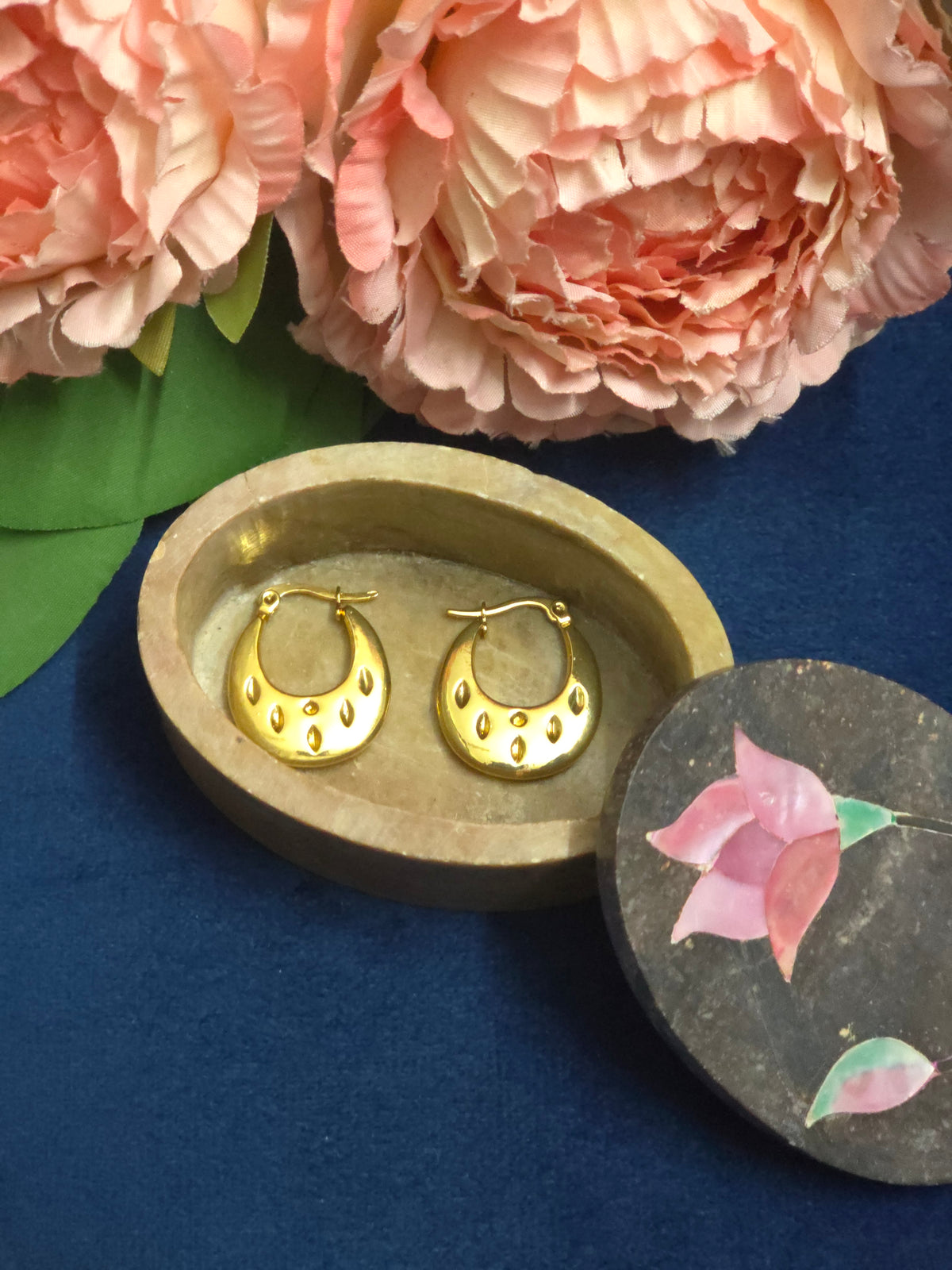 Golden Gleam Hoops