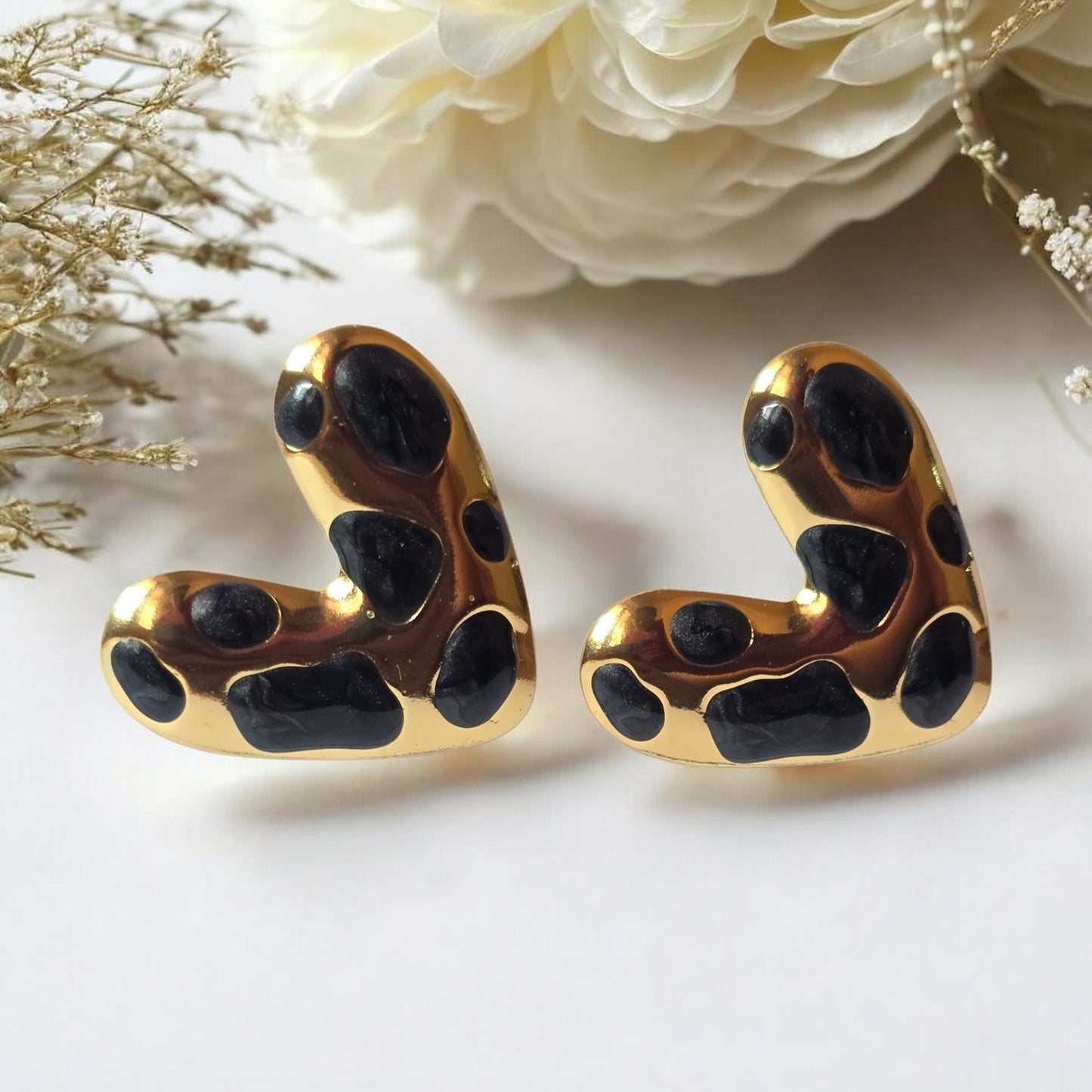 Noir Safari Statement Earrings