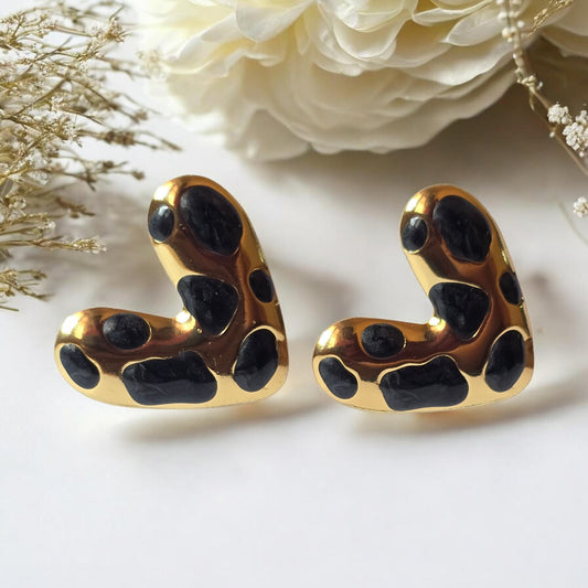 Noir Safari Statement Earrings