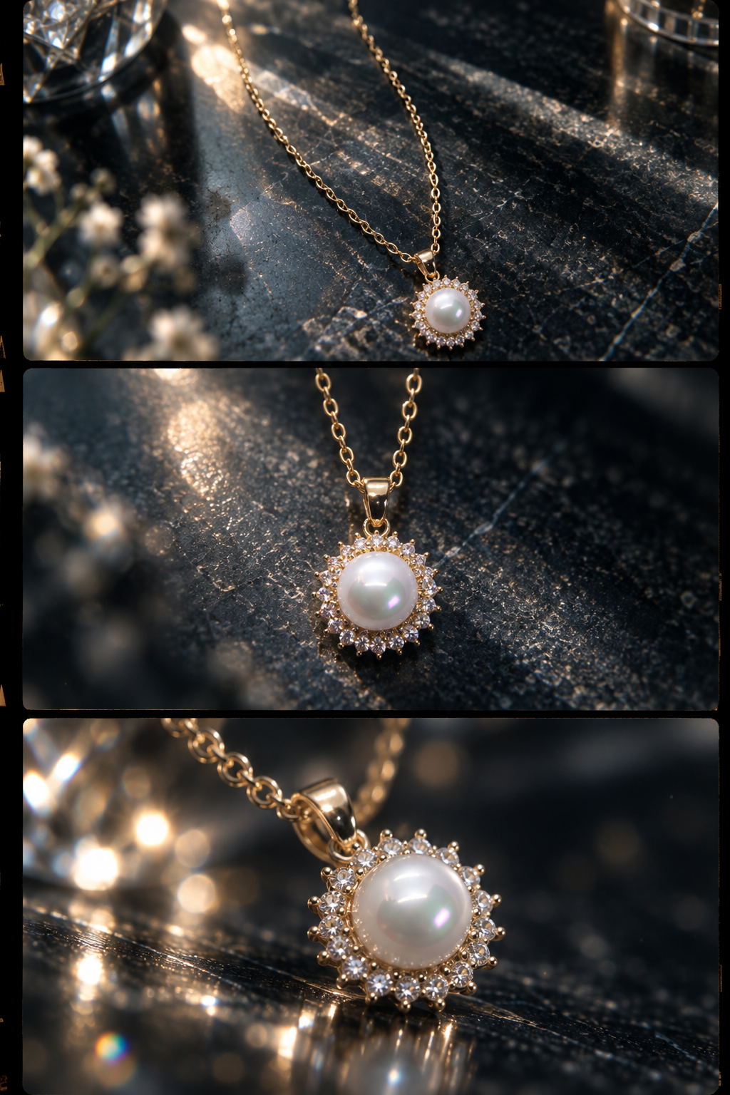 Pearl Radiance Halo Pendant