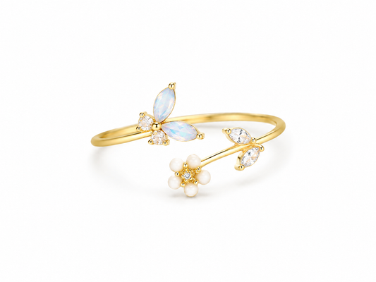 Aurielle Bloom Butterfly Ring