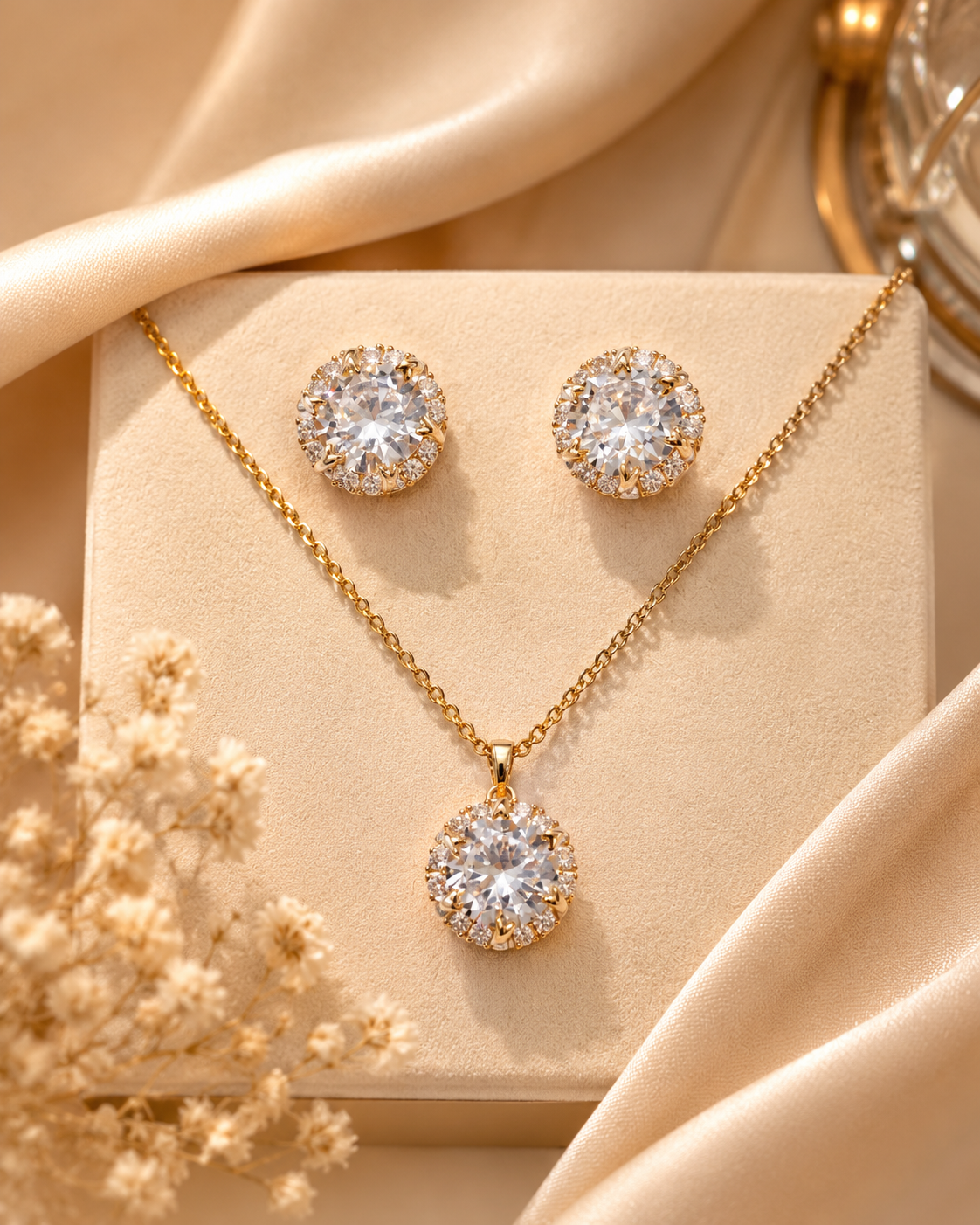 Eterna Radiance Crystal Necklace Set