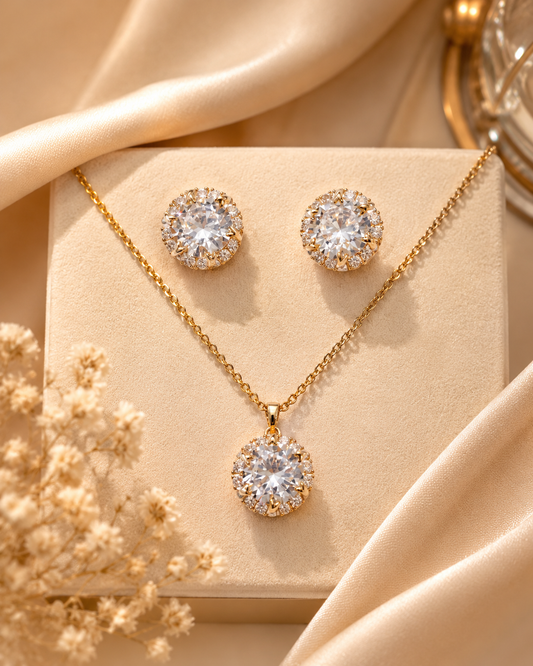 Eterna Radiance Crystal Necklace Set