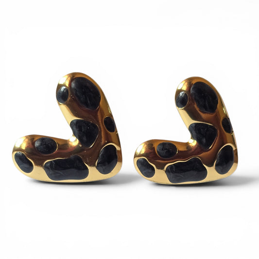 Noir Safari Statement Earrings
