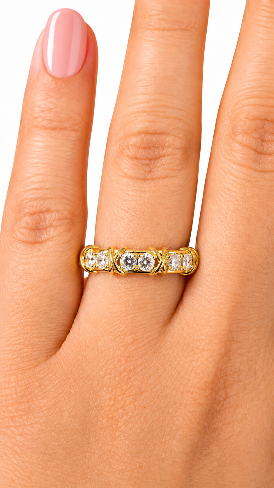 Celestia Luxe Crystal Band Ring