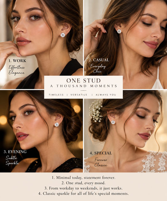 Celeste Round Crystal Studs