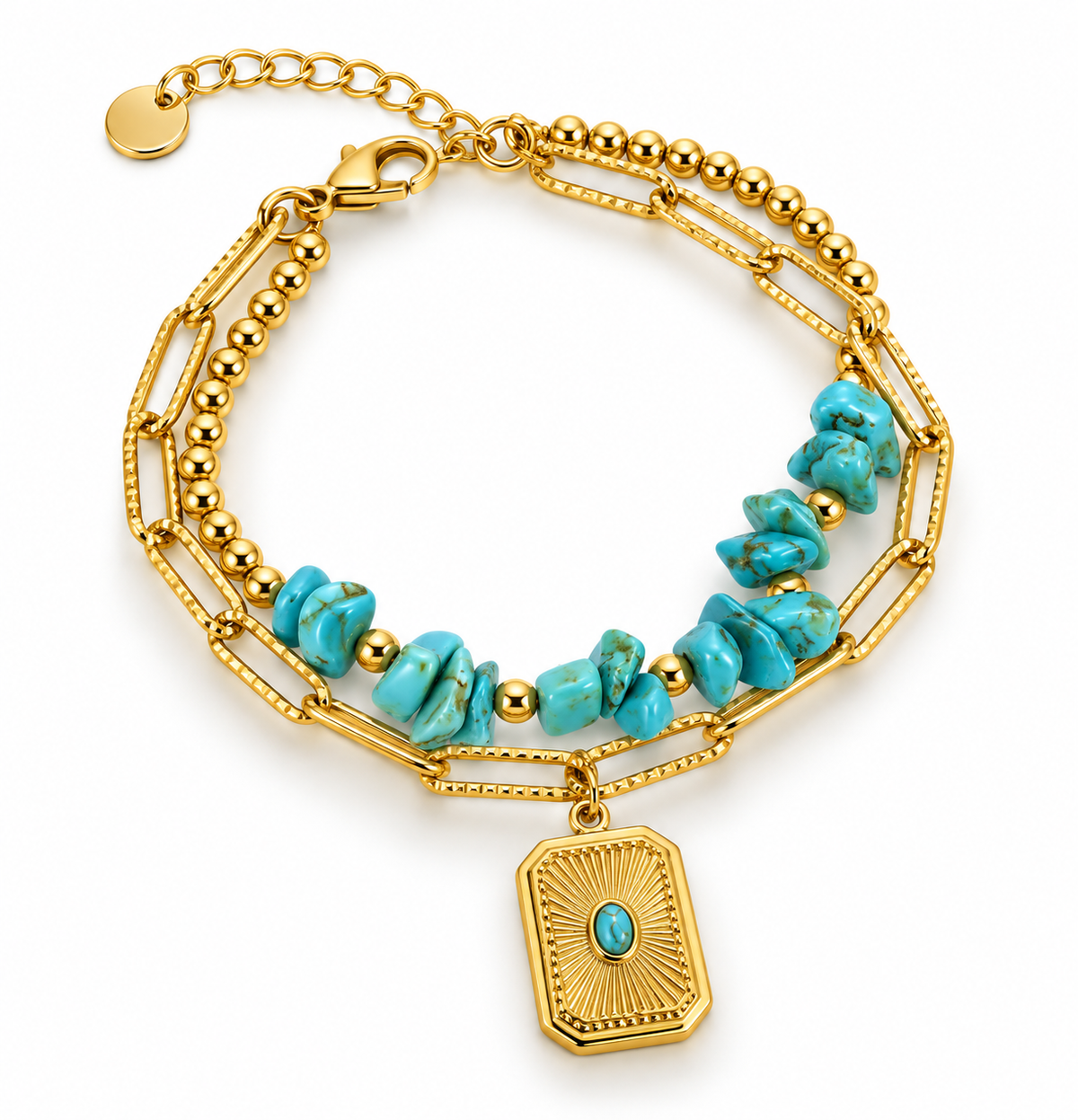 Turquoise Élan Charm Bracelet