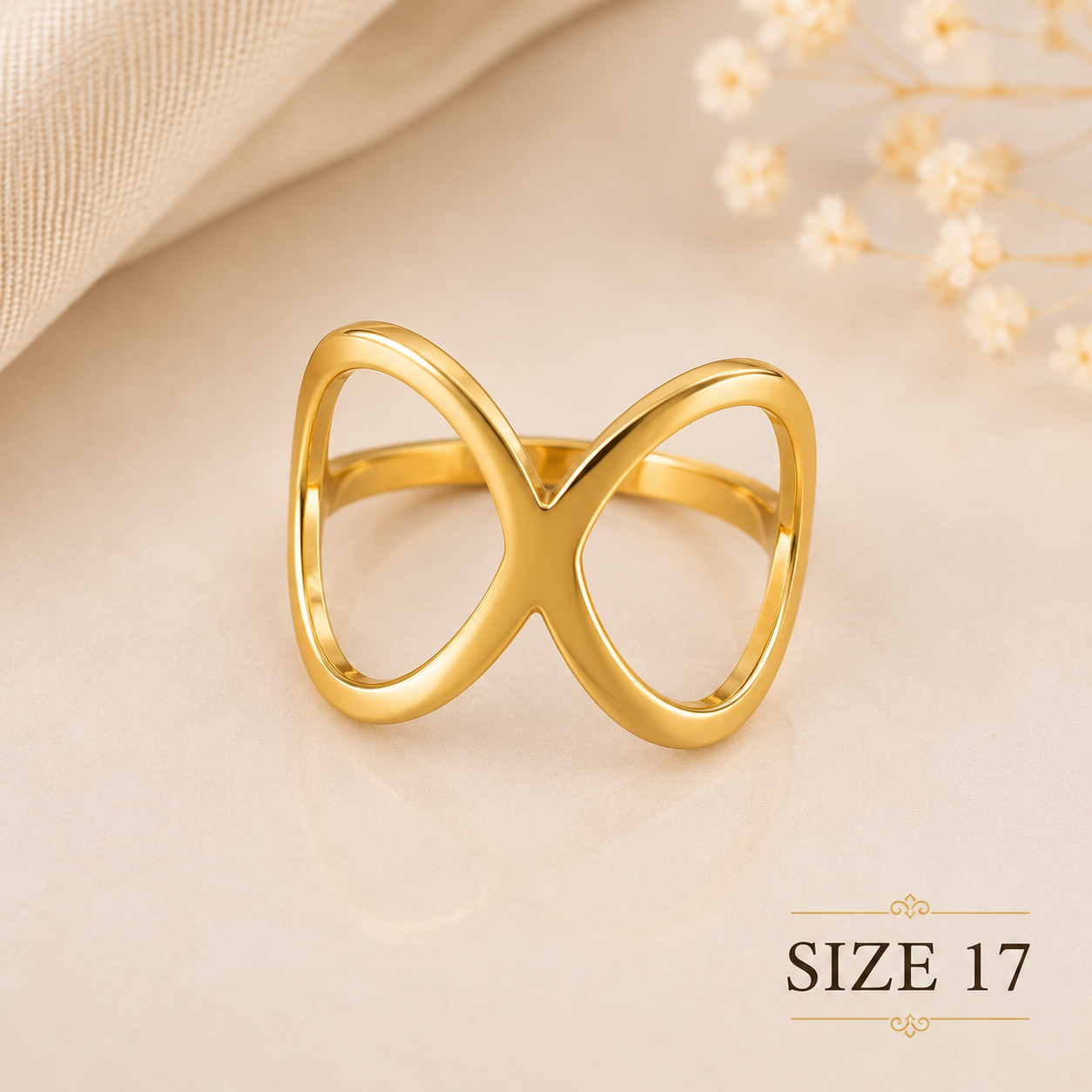 Veloura Infinity Open Ring