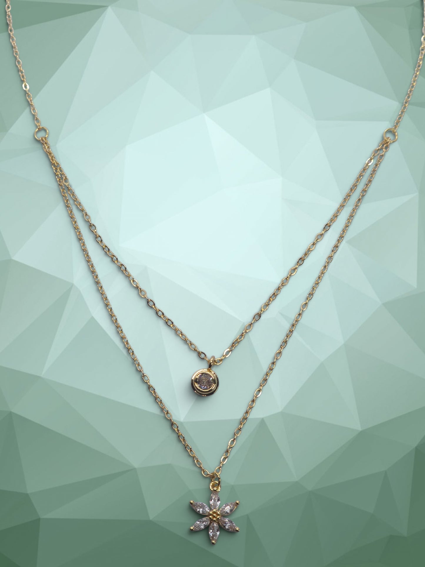 Celeste Bloom Layered Necklace