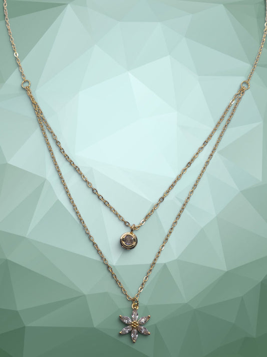 Celeste Bloom Layered Necklace
