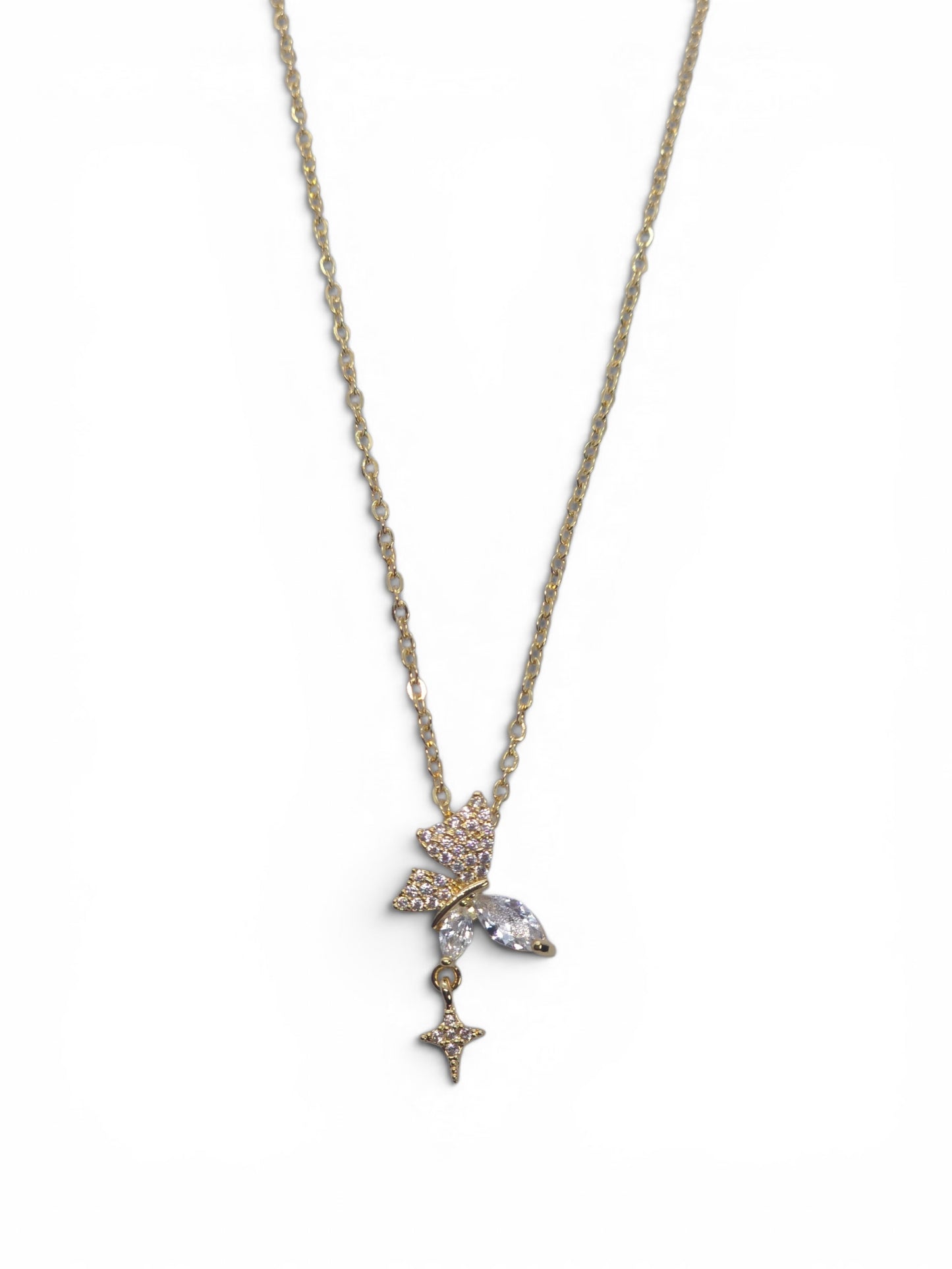 Stardust Butterfly Crystal Pendant